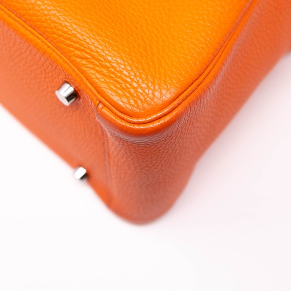 Hermes Clemence Lindy 30 Bag Feu PHW - Picture 5 of 11